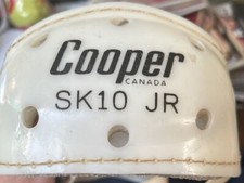 Vintage Cooper SK10 SK 10 JR Hockey Hurling Helmet White Adjustable