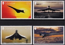 CONCORDE 50th Anniversary £7.64 FV MNH Aircraft Stamp Set (2019 Gibraltar)