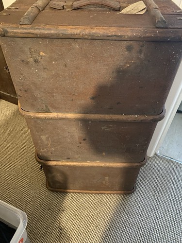 Large vintage steamer trunk - large,