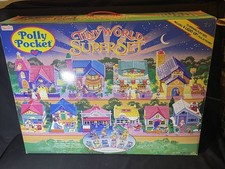 VINTAGE POLLY POCKET TINY WORLD - SUPER SET  100% COMPLETE WITH BOX - RARE