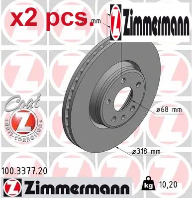 Pcs front brake - x2, disc