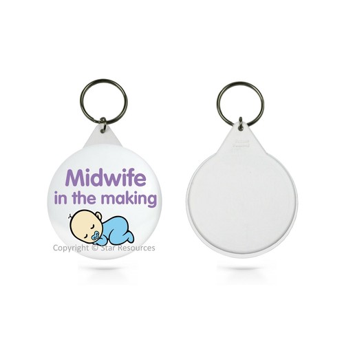 Student midwife key ring - student,