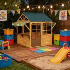 Kids Wooden Playhouse Outdoor