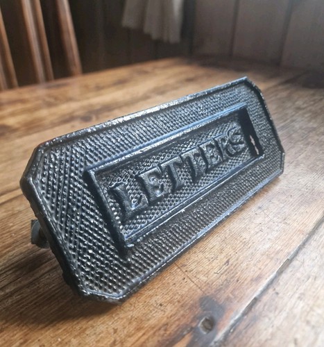 Victorian cast iron - iron, letterbox