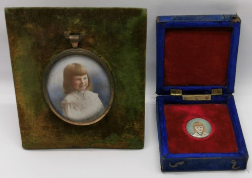 Vtg c1900 two miniature - c1900,