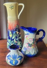 Vintage Old Tupton Ware Decorative Jugs & Vase Job Lot-3 Items-180