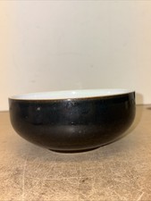 Vintage Denby Jet Black Soup / Cereal Bowl 15.5cm Discontinued Replacement Piece