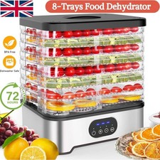 Food Dehydrator 8 Tier Fruit Dryer Meat Drying Machine 350W 95-158°C Temp Adjust