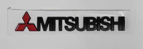 Mitsubishi plastic badge - plastic,