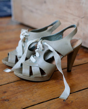 Vintage Topshop Khaki Leather