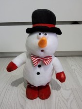 Whistling Snowman Christmas Toy Dancing Moving Musical Plush Soft Animated Toy