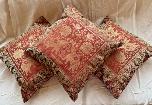 Vintage indian silk - silk, brocade