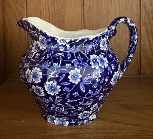 Vintage burleigh calico blue - vintage,