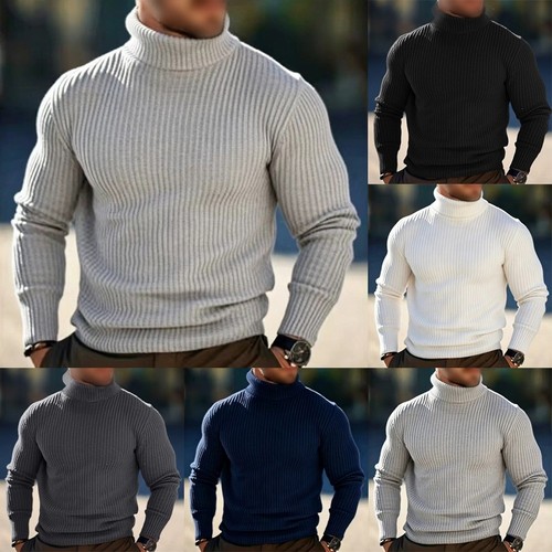 Men slim ribbed turtleneck - men,
