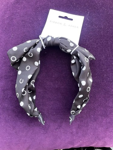 Ribbon asher bow headband - &,