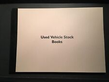 Used car sales car stock book 50 pages