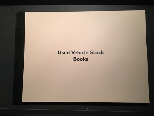 Used car sales stock - , book