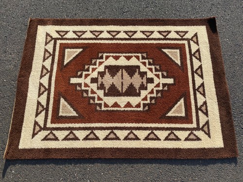 1960s brown vintage axminster - brown,