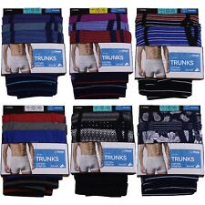 Mens 3 Pack Trunks M S Cool Fresh Cotton Rich Boxer Shorts Keyhole Fly UK Size