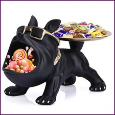 30cm Bulldog Figurine Dog Statue Resin Craft Home Decor Animal Ornament Puppy.