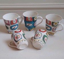 Job Lot Of Cath Kidston Clocks Mugs Two Sizes By Churchill