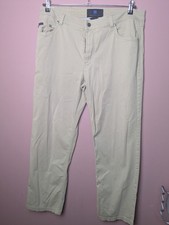 Brax Chinos Beige Trousers Mens , luxury cotton, Pima cotton - beige chinos - 