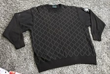 Vintage Glenmuir 1891 Large Diamond Pattern Vintage Golf Jumper Large Mellor 90s
