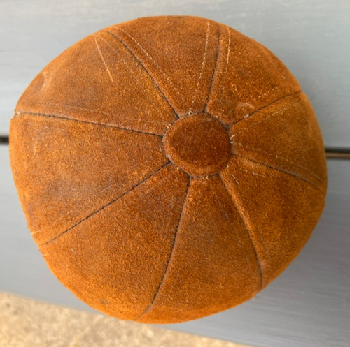 Vintage leather medicine ball - vintage,