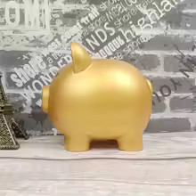 Cute piggy bank saving coins - cute,