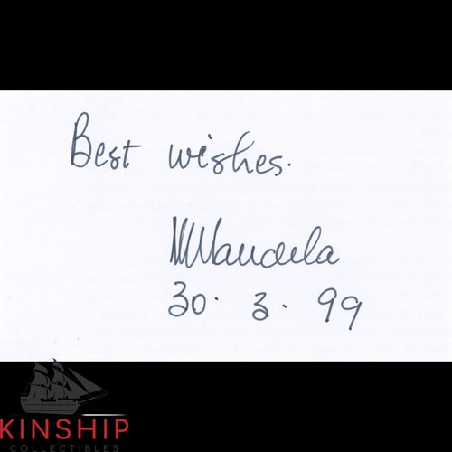 Nelson mandela signed - mandela, cut
