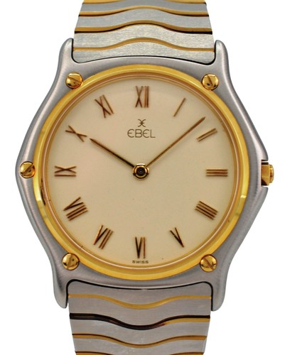 Men 34mm ebel classic wave - men's,
