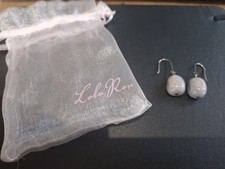 Lola Rose Marbel Style Earrings Semi Precious Stone