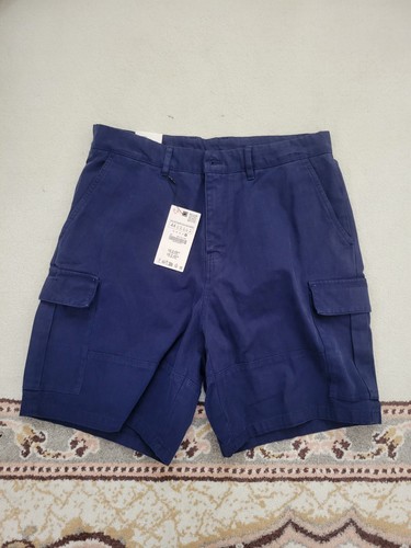 Zara men blue solid cargo - zara,
