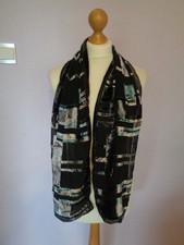 Scarf Devore Long By M&S Black