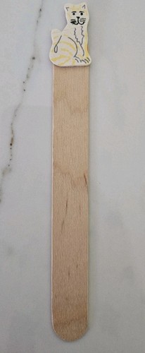 Bookmark handmade wooden - handmade, cat