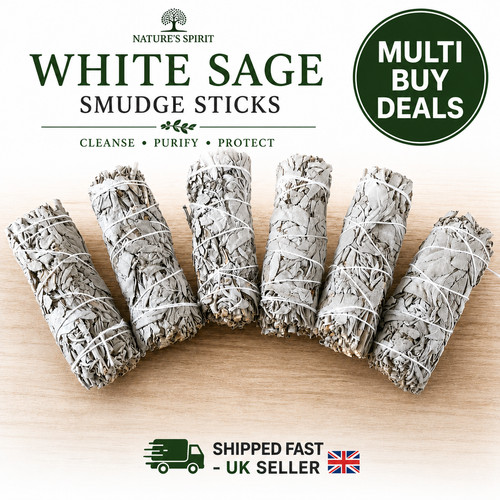 White sage smudge - white, sticks
