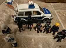 Playmobil Police Car and Bike for SPARES plus Figures and Weapons
