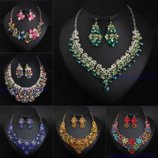Crystal Necklace Earrings