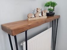 Aged wooden floating shelf 7"