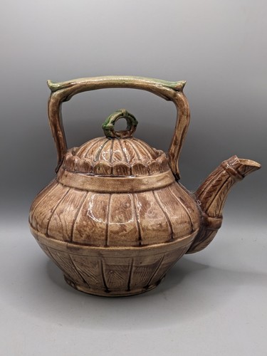 Antique kettle ceramic - antique,