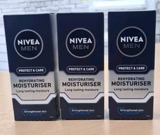 3 x Nivea Men Protect & Care Rehydrating Moisturiser 75ml EACH
