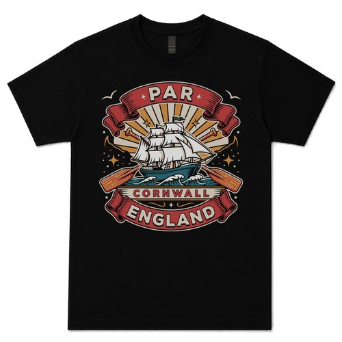 Par cornwall england t shirt - par,, cornwall,