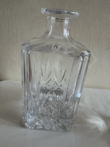 Vintage heavy cut glass whisky - cut,