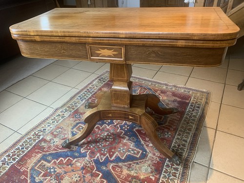 Regency rosewood inlaid - a,