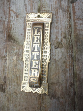 Vintage Brass Letter Box Door