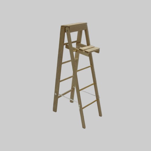 Dolls house wooden stepladders - house,