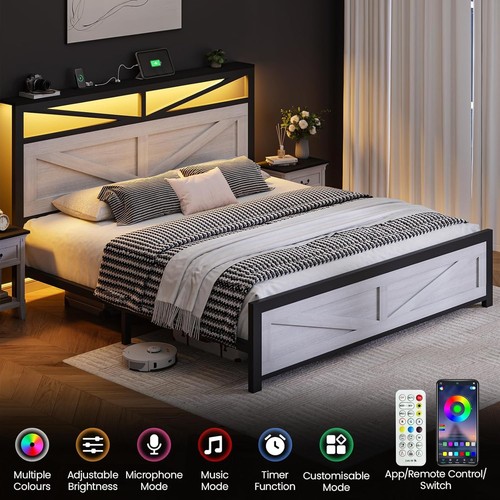 King size bed frame - king, with