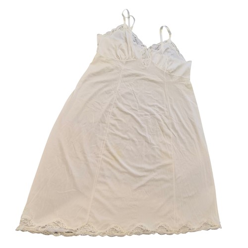 Vintage shadowline white - vintage, nylon