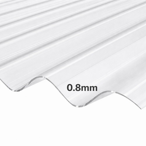Clear plastic corrugated - clear,
