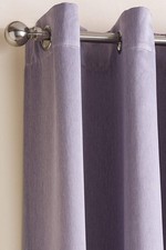 SATEEN WOVEN MAUVE CURTAINS